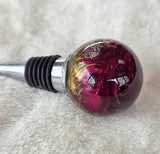 Round Wine Stopper- Red Rose