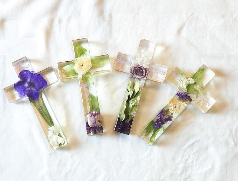 Floral Preservation Cross