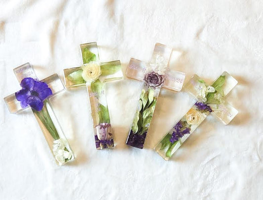 Floral Preservation Cross