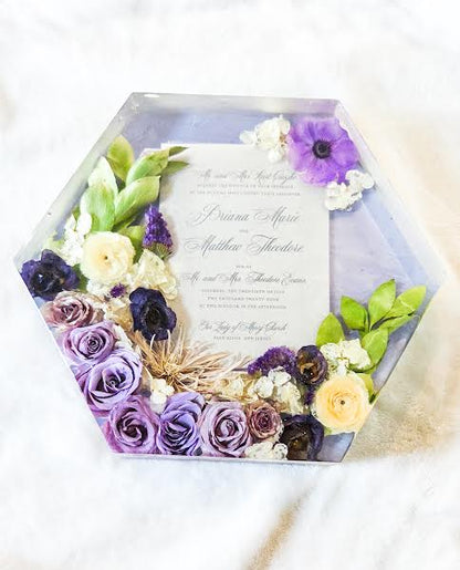 Floral Preservation Hexagon Keepsake