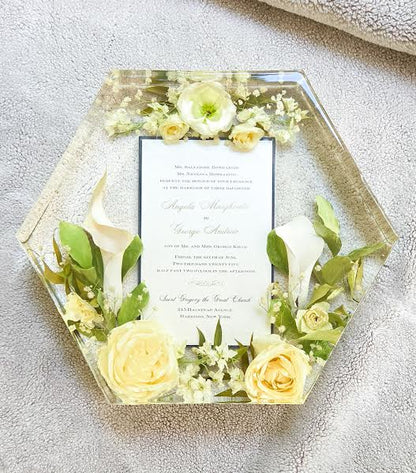 12 Inch Floral Preservation Hexagon