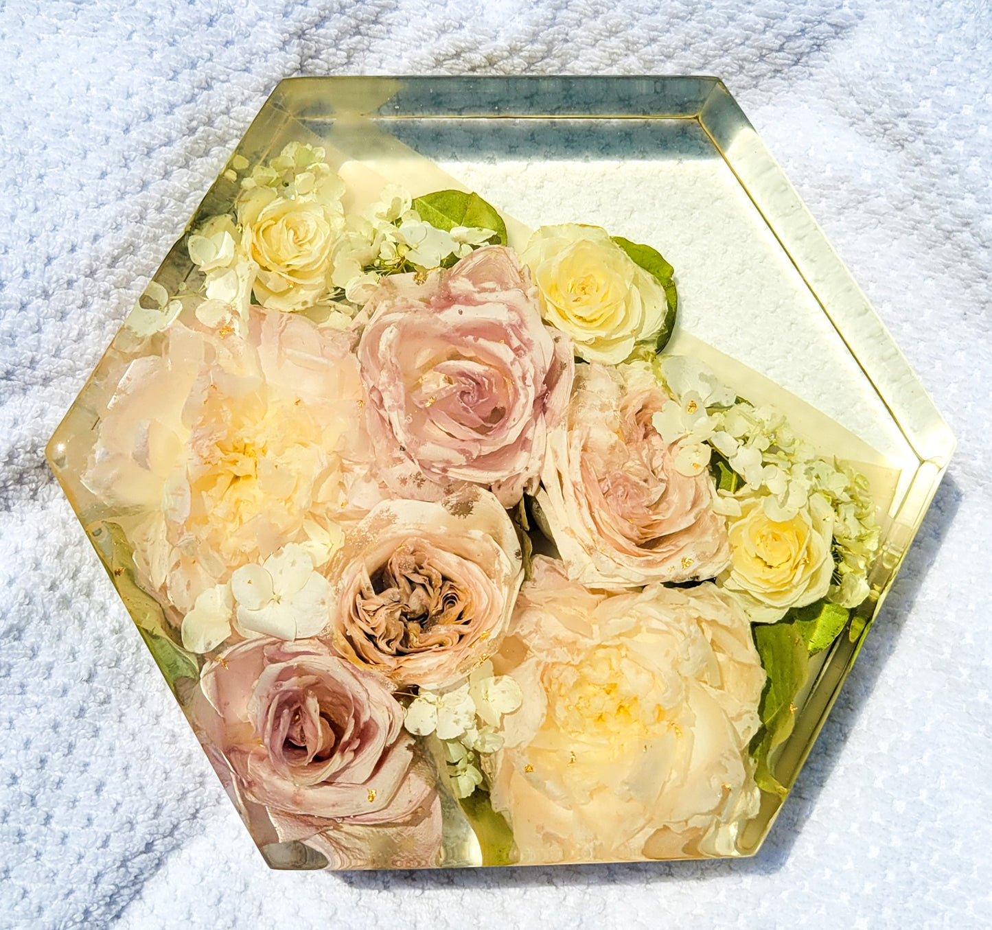 Floral Preservation Hexagon Keepsake