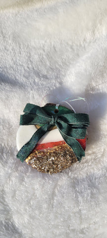 Christmas Geode ornament - G2