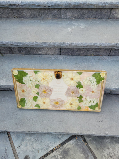12 x 24 Large Floral Preservation Serving Tray